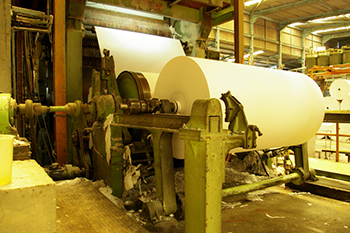 the production of tissue paper creates a dust hazard