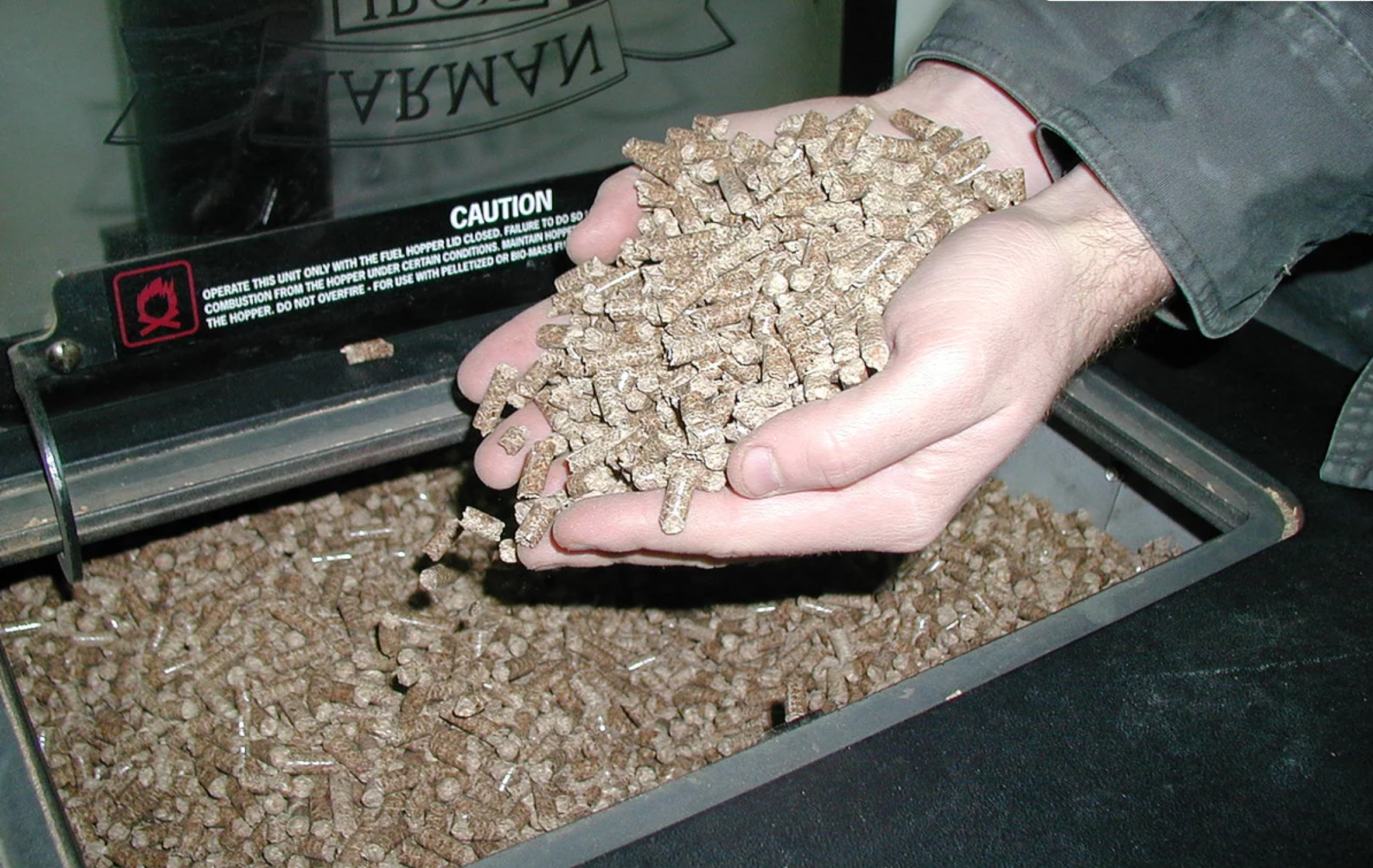 Wood pellets made from sawdust