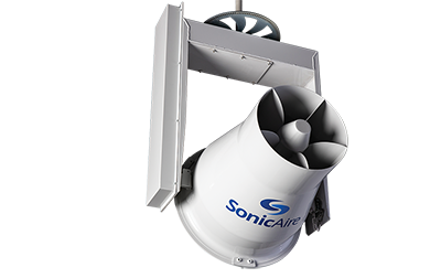 Sonicaire combustible dust solution fans
