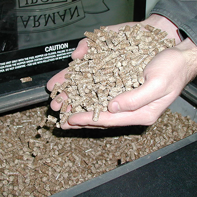 wooden pellet processing