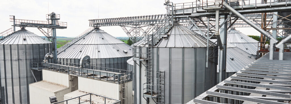 Agricultural Silo – Building Exterior, Storage and drying of grains, wheat, corn, soy
